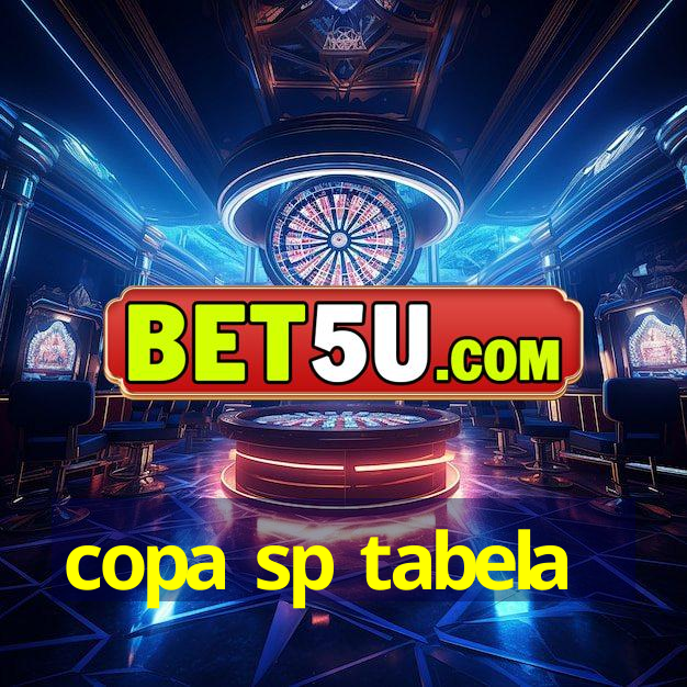 copa sp tabela